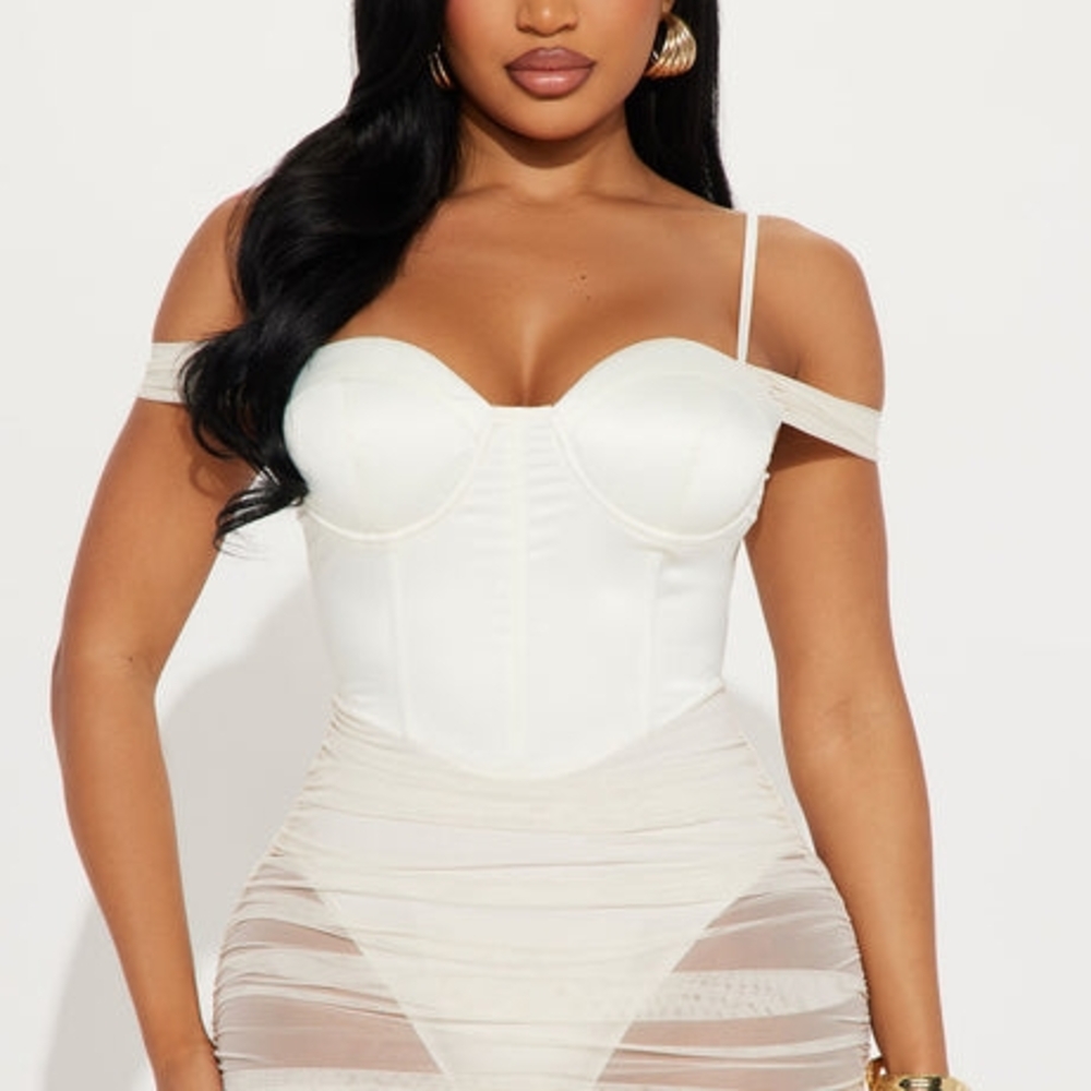 Deep Connection Sheer Midi Dress - Picture 2 of 4